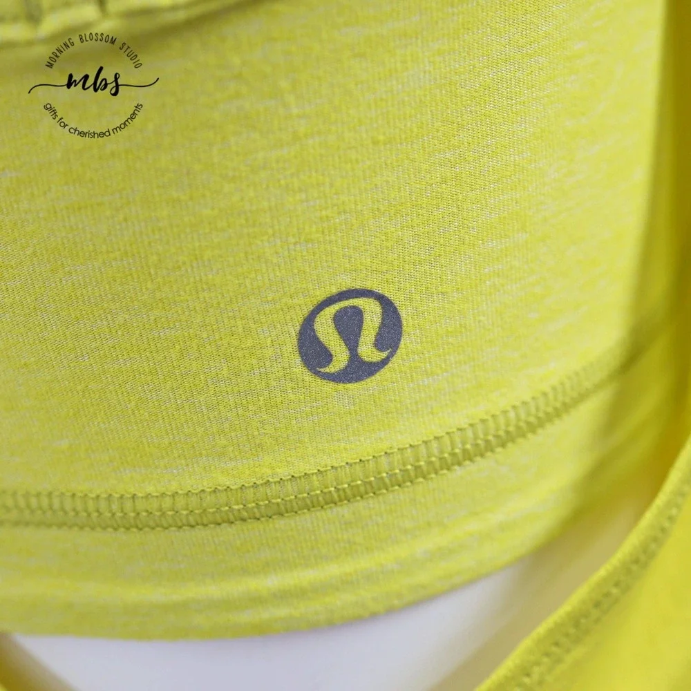 Lululemon No Limits Racerback Built-in Bra Flowy Tank Top‎ Green Women 6